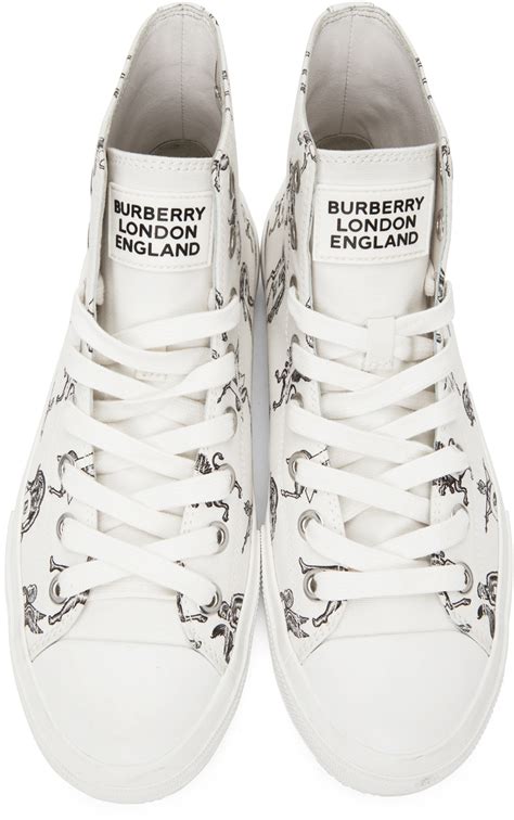 White Mythical Alphabet Larkhall Sneakers 